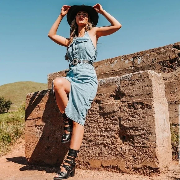 FREEBIRD l Bond Ankle Straps Open Toe Sandal Leather Boot Cowgirl Bohemian Sz. 9 - Picture 13 of 13